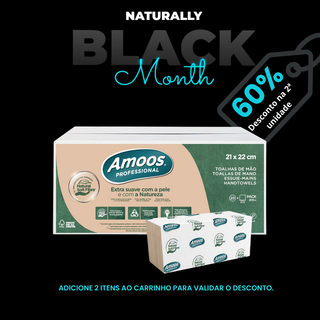 Papel Toalha de Mão Zig Zag Amoos Naturally Soft - 4000 Toalhas