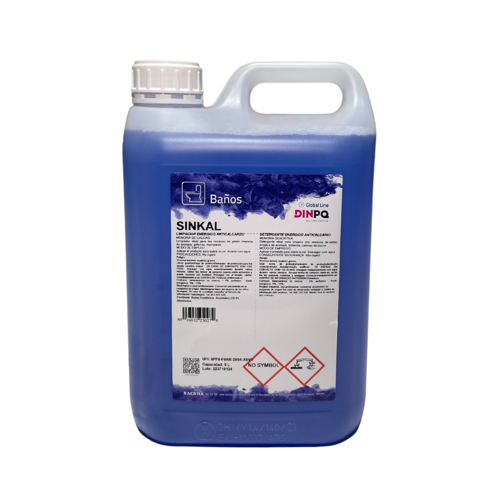 Anti-limescale disinfectant detergent - SINKAL 5 liters – Higitirso ...