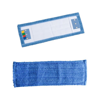 Mopa IPC de microfibras de alta qualidade, cor azul, com sistema de velcro de 40 cm